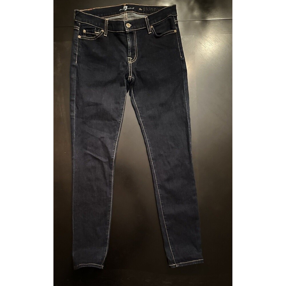 7 for All Mankind THE SKINNY Blue Jeans TAG SIZE 27